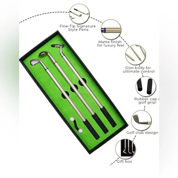 Golf Pen Desktop Games Funny Gifts for Golfers, Coworkers, Boss, Fathers Day New - Picture 3 of 5